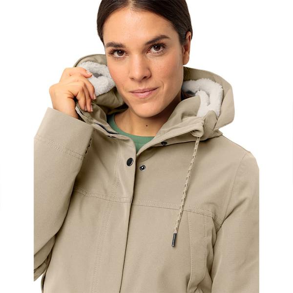 Vaude Manukau Ii Parka Beige 48 Kvinna