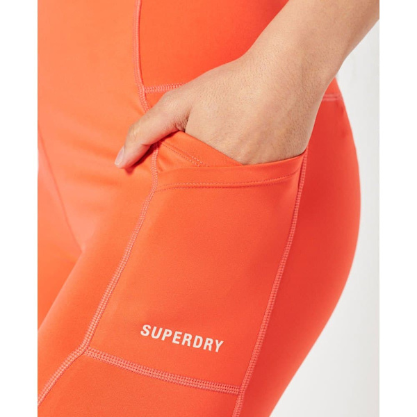 Superdry Run Cropped Tight Orange XS Kvinna