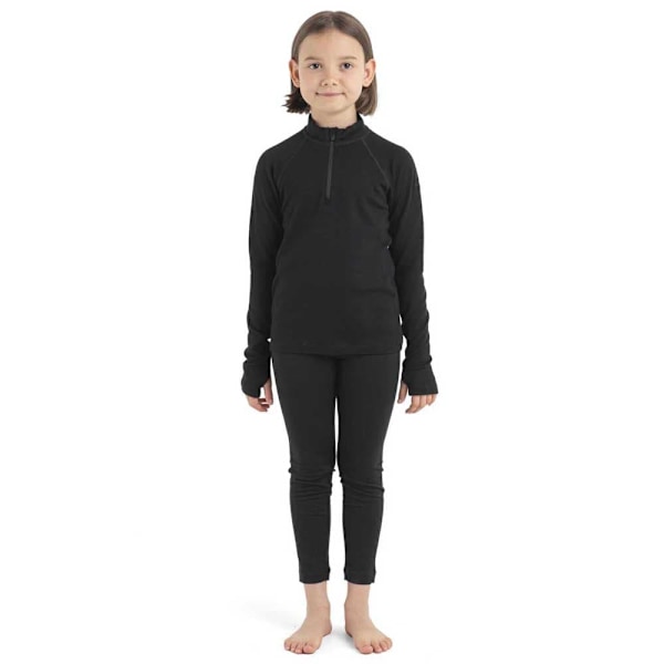 Icebreaker Merino 260 Tech Langærmet Baselayer Sort 8 Years Dreng