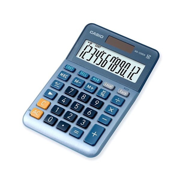 Casio Lommeregner Ms-120em Blå
