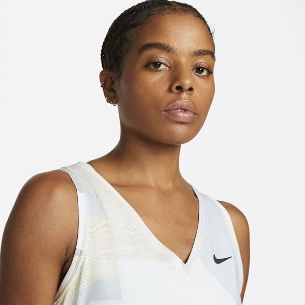 Nike Ärmlös T-shirt Court Victory Printed Vit XS Kvinna