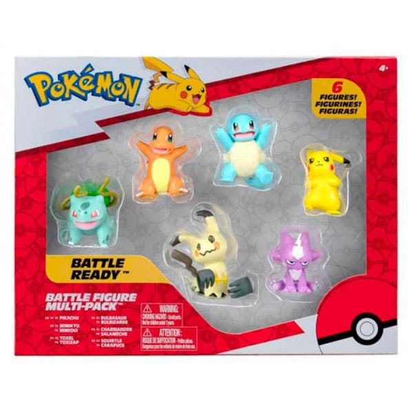 Bizak Pokémon Figur Multipack 6 Flerfarvet