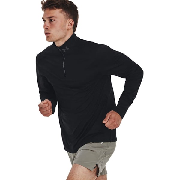 Under Armour Tröja Med Halv Dragkedja Qualifier Run Svart L Man