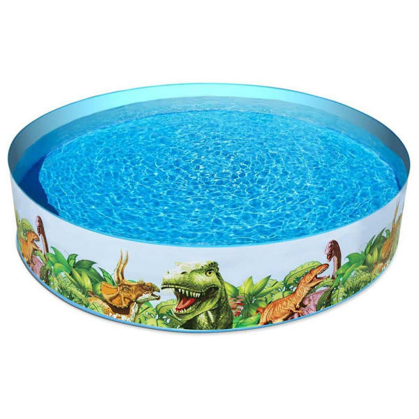 Bestway Slå Samman Fill ´n Fun Dinosaurs 244x46 Cm Flerfärgad 2074 Liters