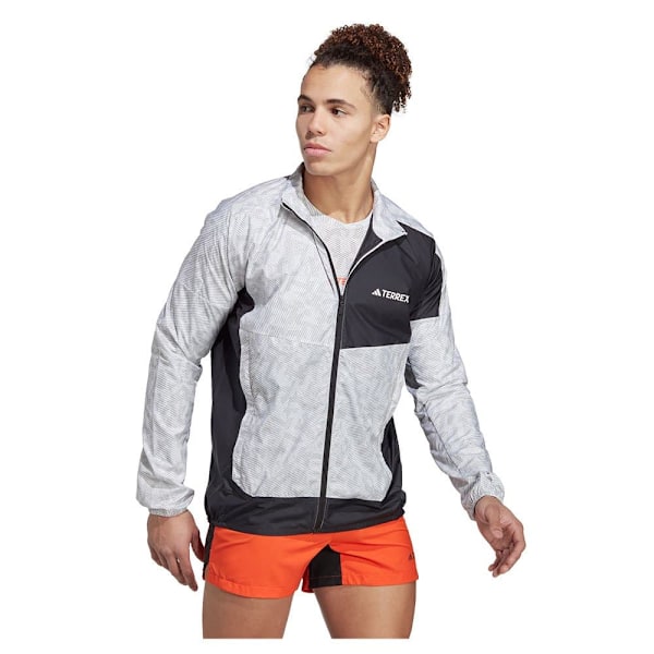 Adidas Trail Wind Jakke Grå 2XL Mand