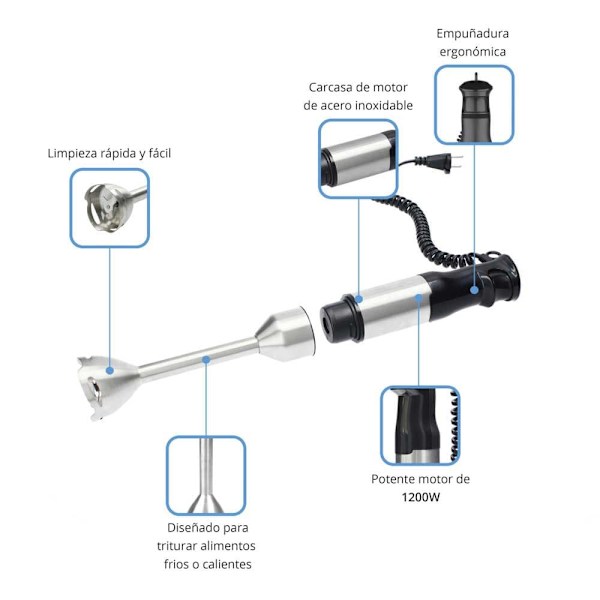 Tm Electron Vispilä Tmpba017 1200w Kirkas One Size / EU Plug
