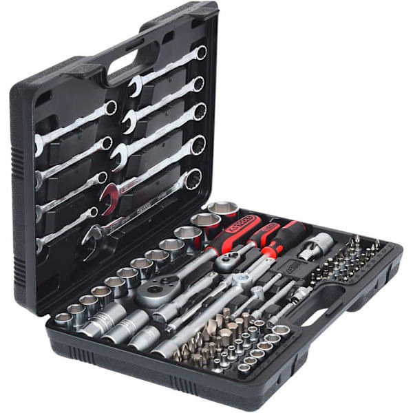 Ks Tools Topnøgle-sæt 1/4+1/2 82 Stykker Søvfarvet