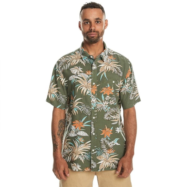 Quiksilver Kortærmet Skjorte Lemnas Grøn M Mand