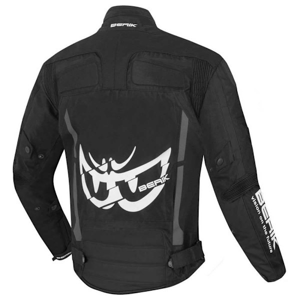 Berik Nj-203302-bk Racing Læderjakke Sort 54 Mand