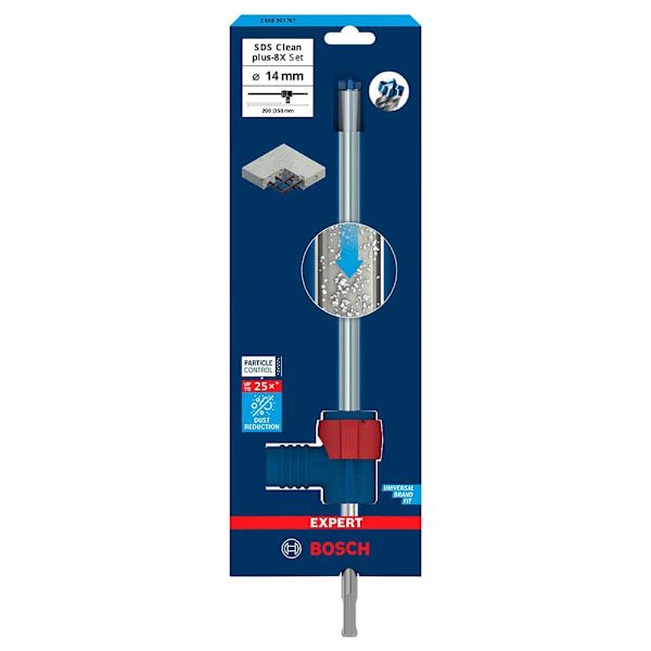 Bosch Professional Hammarborr I Armerad Betong Med Dammsugning Sds Clean Plus-8x 14x200x350 Mm Silver