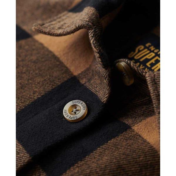 Superdry Pitkähihainen Paita Check Ruskea S Nainen