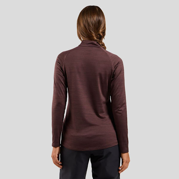 Odlo Essentials Cw 200 Fleece Med Halv Dragkedja Brun XS Kvinna