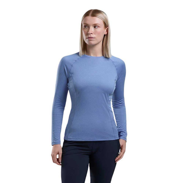 Montane Dart T-shirt Med Lång ärm Blå S Kvinna