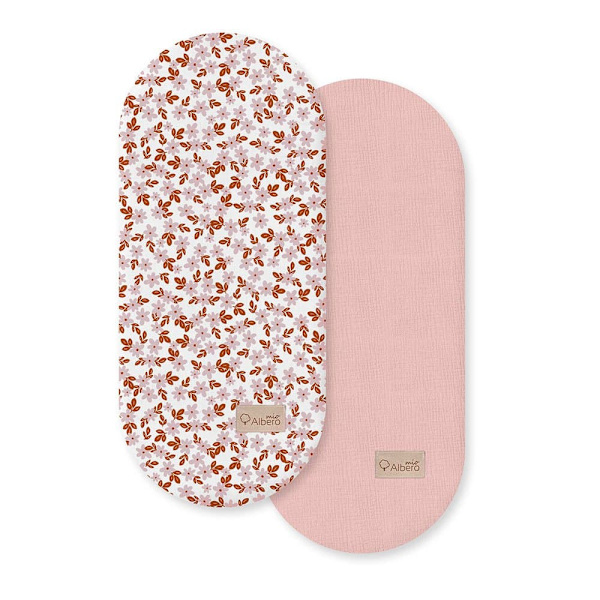 Albero Mio Satin Bomull Och Retro Flower 2 Enheter Botten Vagn