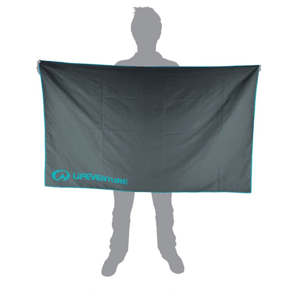Lifeventure Recycled Softfibre Trek Towel Giant Harmaa 150 x 90 cm