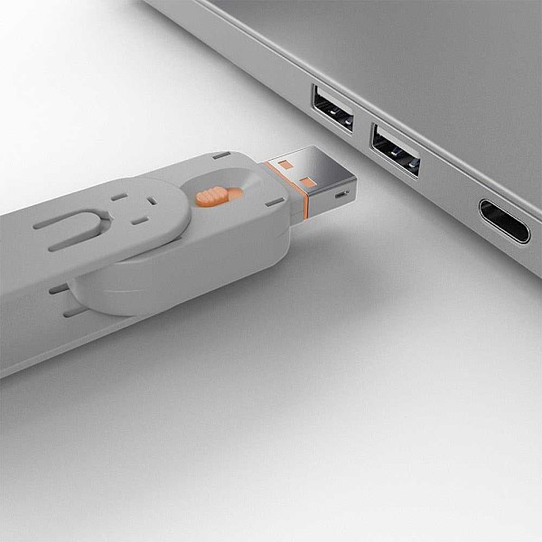 Lindy Usb-portlås 40453 Søvfarvet