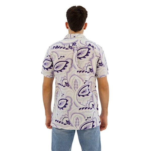 Superdry Open Collar Print Kortærmet Skjorte Grå XL Mand