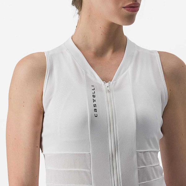 Castelli Hihaton Jersey Anima 4 Valkoinen XL Nainen