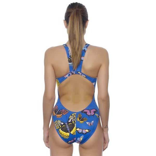 Turbo Uimapuku Style Butterfly Sininen 4XL Nainen