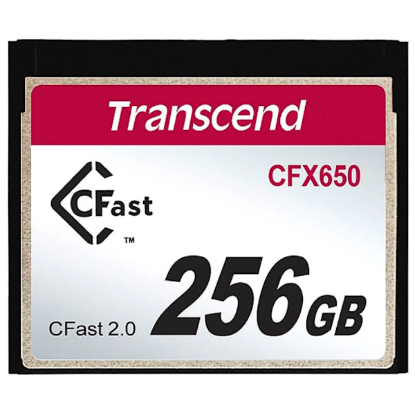 Transcend Hukommelseskort Cfast 2.0 Cfx650 256gb Sort,Søvfarvet