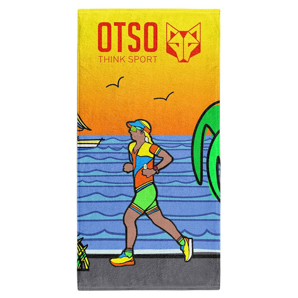 Otso Time To Tri Run Kvinna Handduk