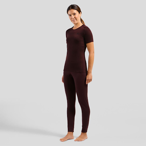 Odlo Merino 200 Kortærmet Baselayer Brun XS Kvinde