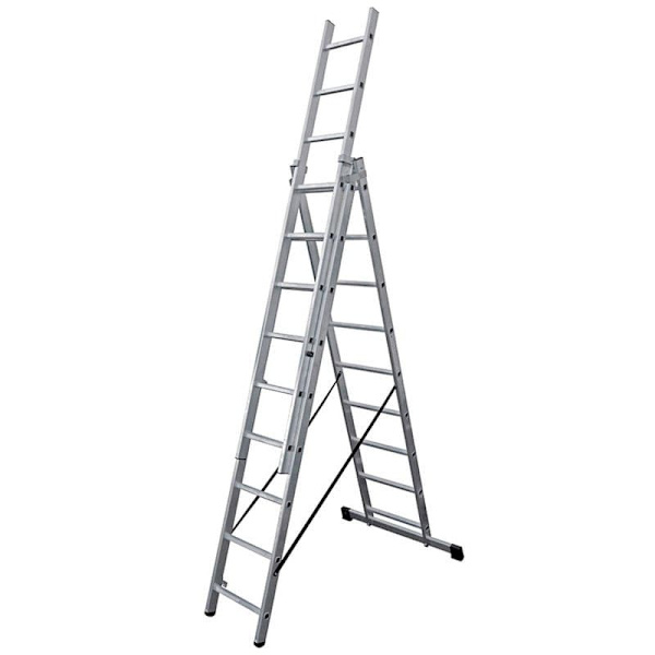Edm Aluminium Stige Transformable 3x9 Trin Søvfarvet