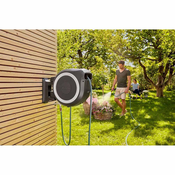 Gardena Væg Slangeboks Rollup Xl 35 M Sort