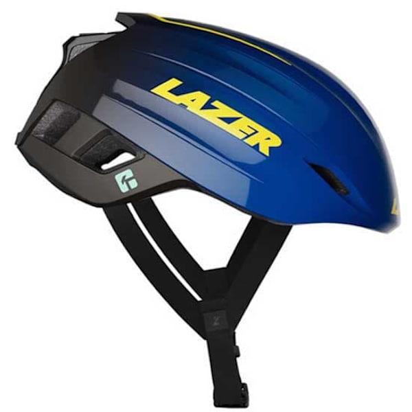 Lazer Z1 Kineticore + Aeroshell Hjelm Blå,Sort M