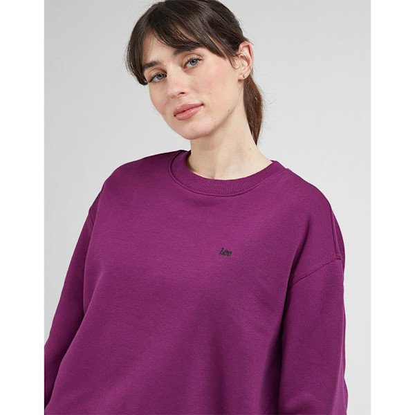 Lee Sweatshirt Crew Sws Lilla XS Kvinde