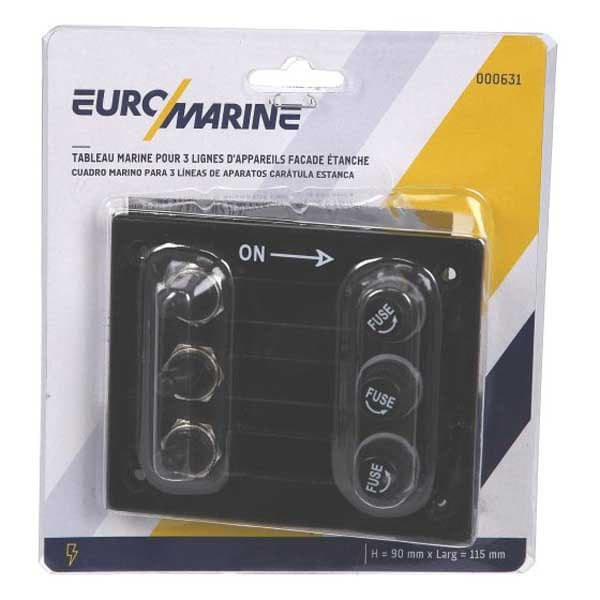 Euromarine Asennot Vedenpitävä Sähköpaneeli 3  90 x 115 mm