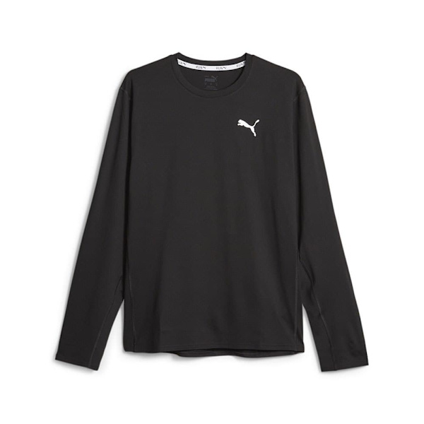 Puma Langærmet T-shirt Run Cloudspun Sort S Mand