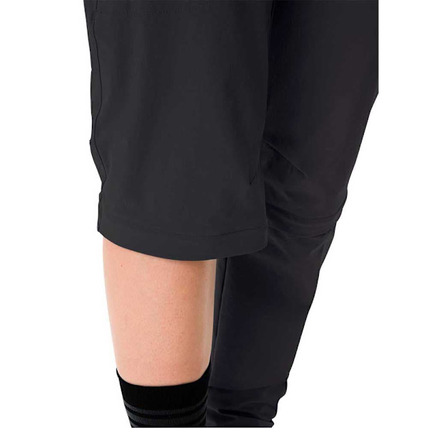 Vaude Farley Stretch Capri T-zip Iii Byxor Svart 36 / Short Kvinna