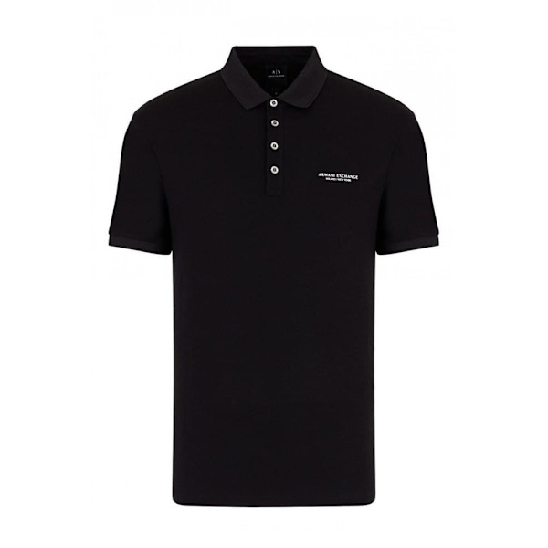 Armani Exchange 8nzf80-z8h4z Kortärmad Polotröja Svart XL Man