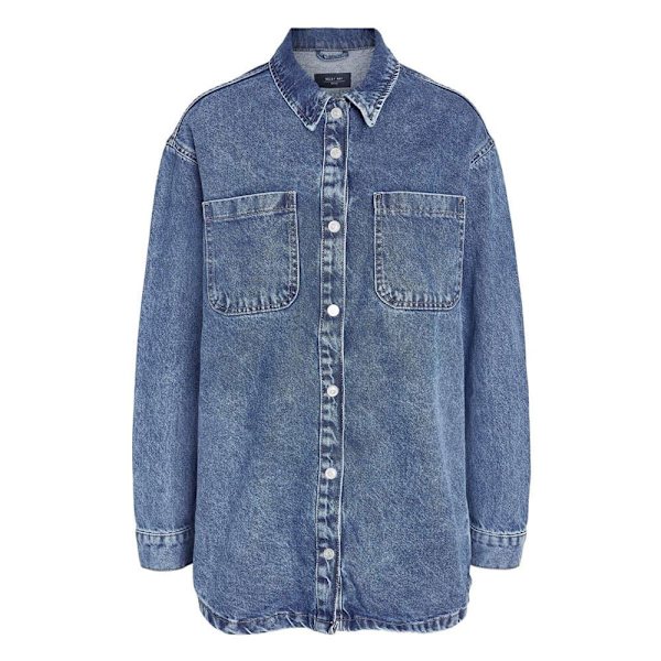 Noisy May Overshirt Alva Blå S Kvinde