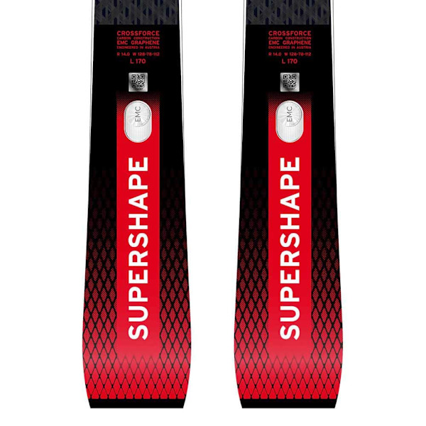 Head Supershape E-rally + Protector Pr 13 Gw Alpinski Rød 156