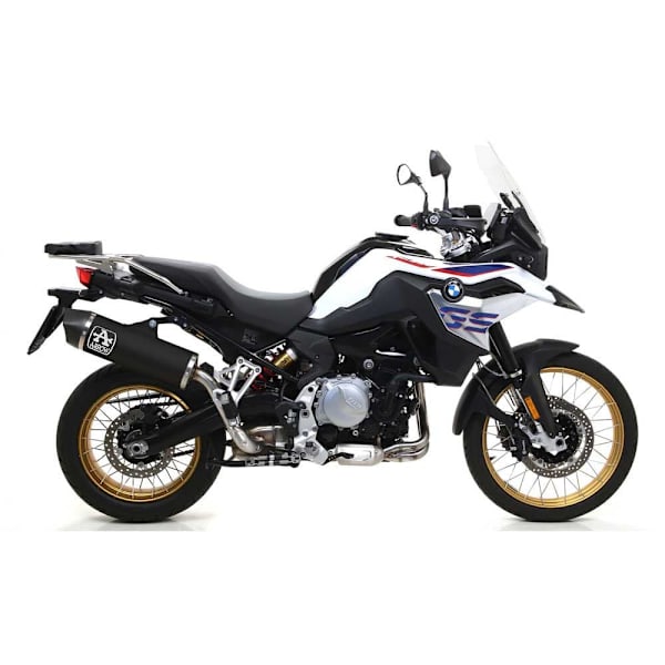 Arrow Mørk Aluminium Med Kulstof Endedæksel Bmw F Maxi Race-tech 850 Gs ´18-20 Lyddæmper Søvfarvet