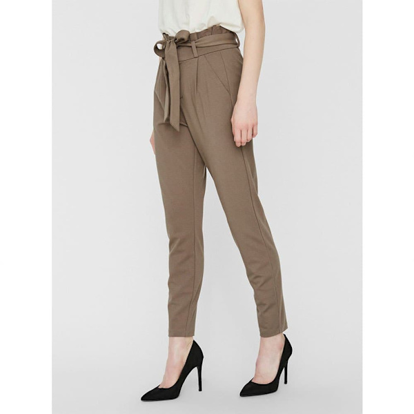 Vero Moda Byxor Loose Paperbag Brun M / 32 Kvinna