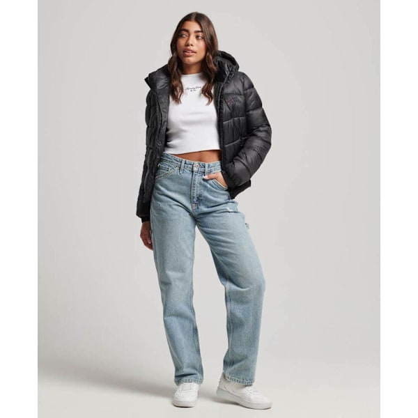 Superdry Pufferjacka Sports Svart XL Kvinna