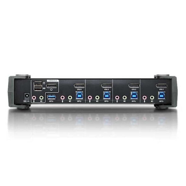 ATEN Umschalter KVM-switchar Svart