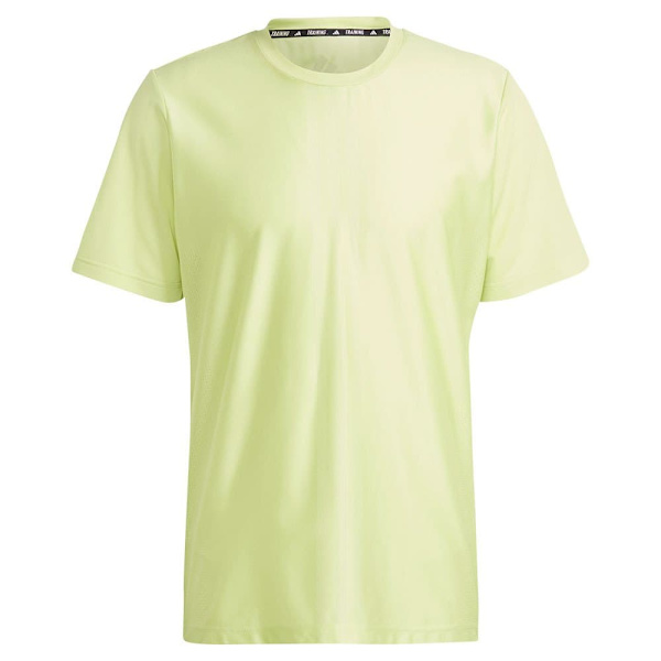 Adidas Kortärmad T-shirt Hiit Workout 3 Stripes Gul M Man