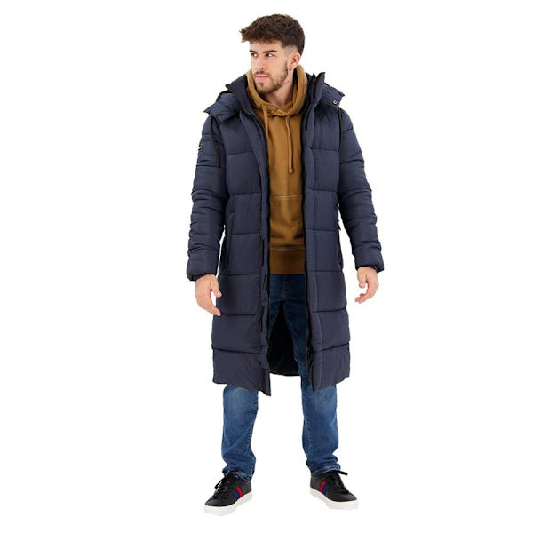 Superdry Rips Longline Puffjacka Grå 2XL Man