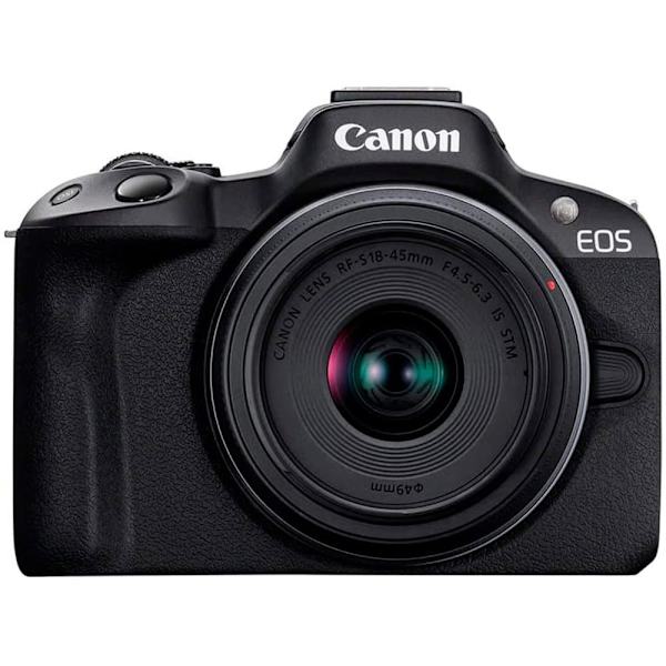 Canon Kompakt Kamera Eos R50 + Rf-s 18-45 Mm Sort