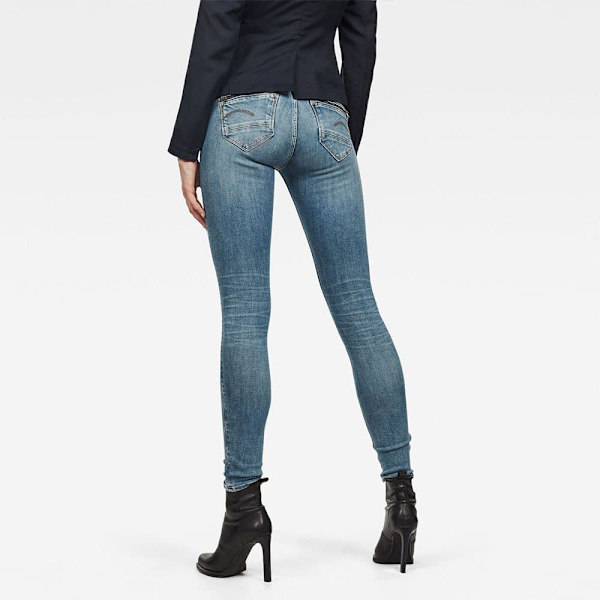 G-star Midge Zip Mid Waist Skinny Jeans Blå 25 / 30 Kvinna