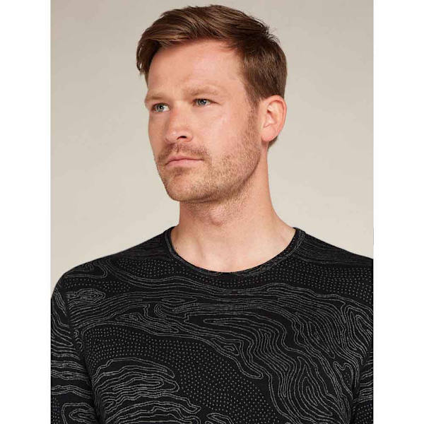 Icebreaker Merino 260 Vertex Snow Guide Langærmet Baselayer Grå L Mand