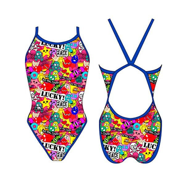 Turbo Badedragt Lucky Race Revolution Rosa 12-24 Months Pige