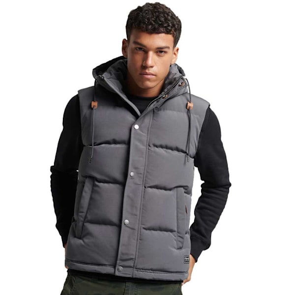 Superdry Väst Everest Grå S Man