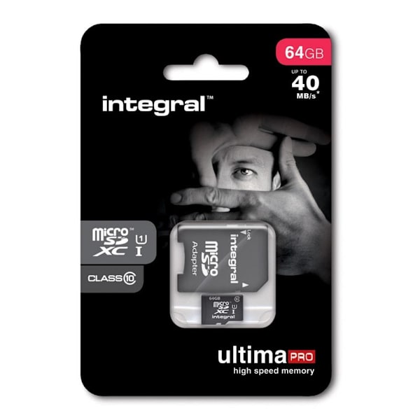 Integral Hukommelseskort Microsdxc 64gb Fyr 10 Sort