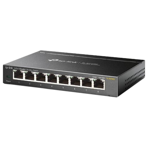 Tp-link Kontakt Tl-sg108s 8 Havne Sort Sort