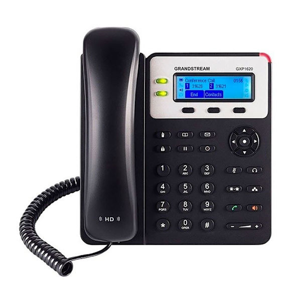 Grandstream Voip Telefon Gxp1620 Søvfarvet Sort
